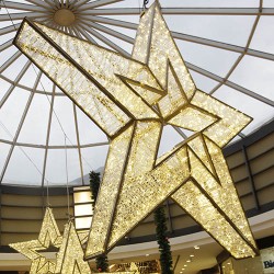 3D Stars Mall Christmas Decoration