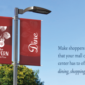 Spring and Summer Light Pole Banners | Downtown Decorations